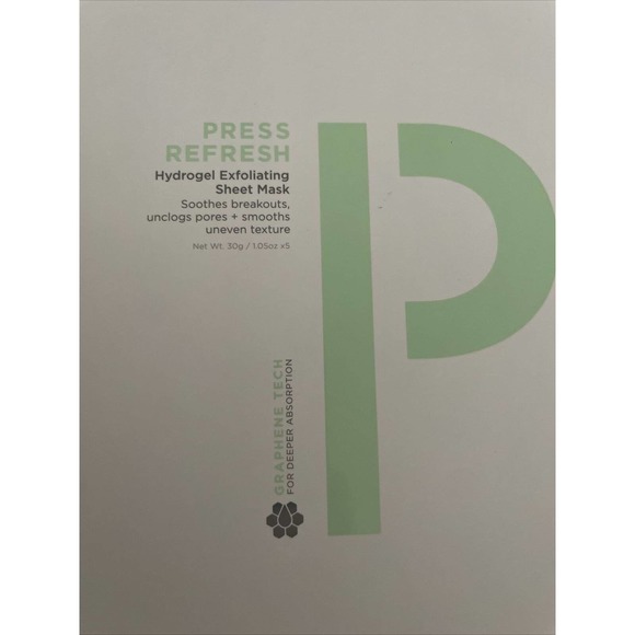 Zitsticka Press Refresh Hydrogel Exfoliating Sheet Mask 5 x 1.05 oz Exp 05/2023 - Picture 3 of 8